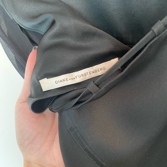 DVF black silk LBD size 6 - Picture 7 of 8